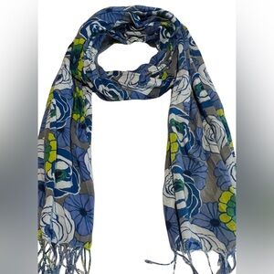 Long Floral Accent scarf Wrap- 2 Scarves For One Price
